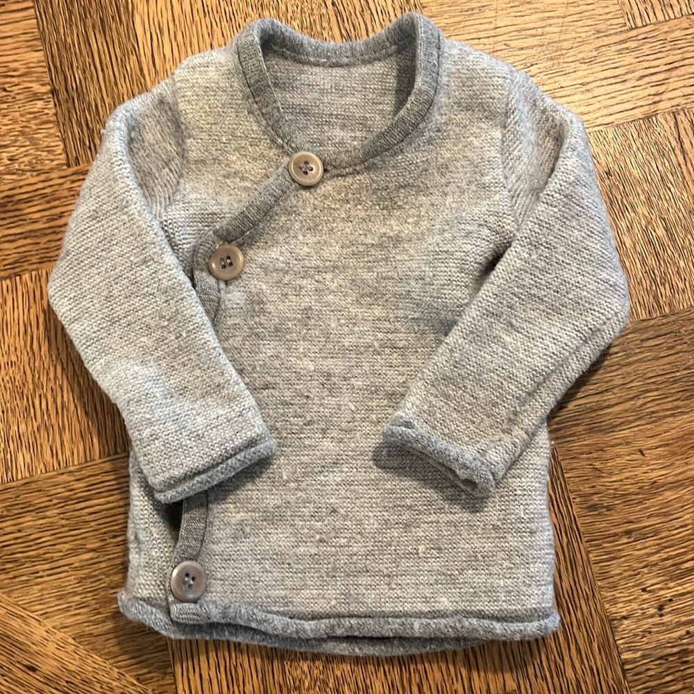 Disana wool sweater gray 6-12 months
